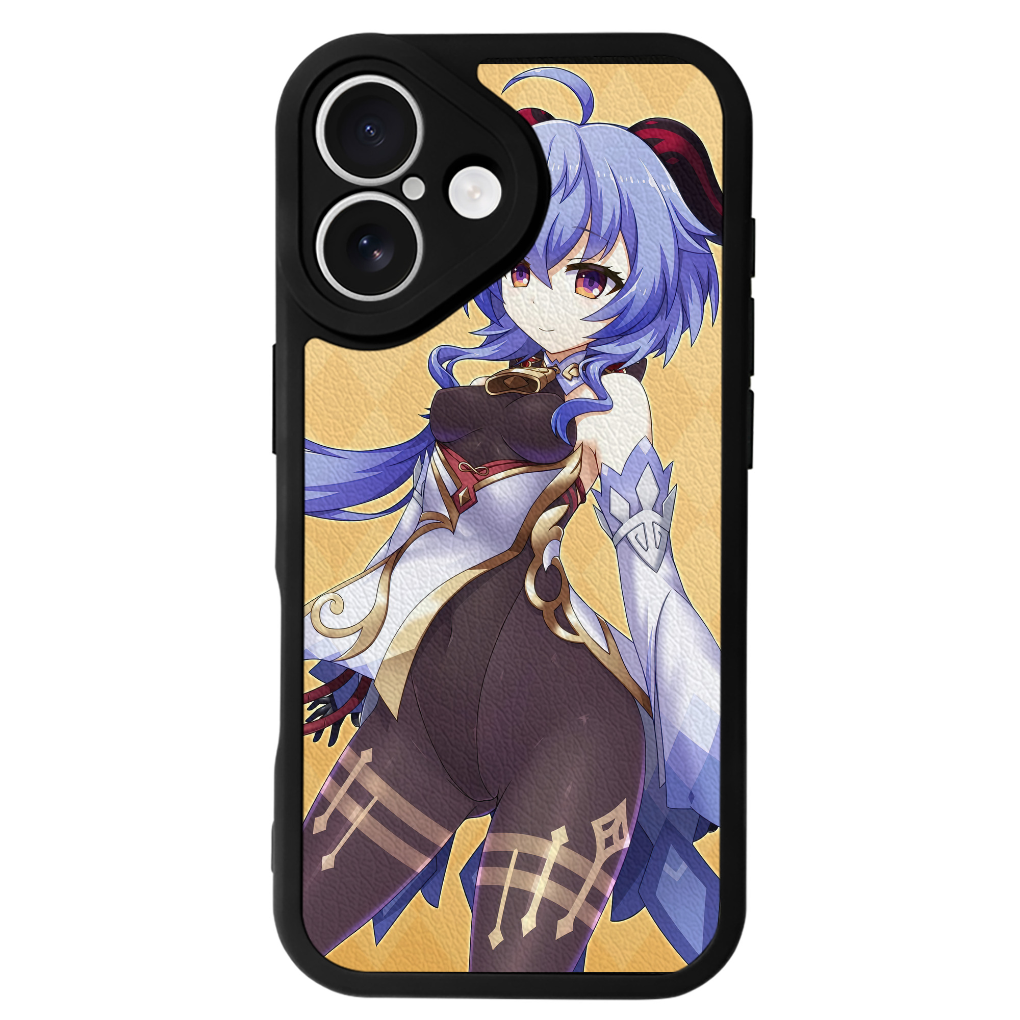 げんし神 genshin 【iPhone 16シリーズ対応】シリコンスマホケース（レザー調） 材質：シリコン